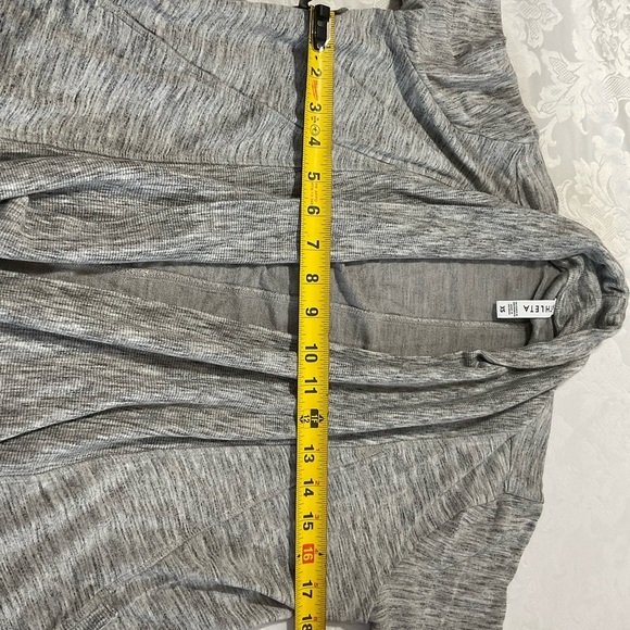 Athleta Womens light Gray Size Xtra Small Open Front Long Sleeve Cardigan - Picture 8 of 14